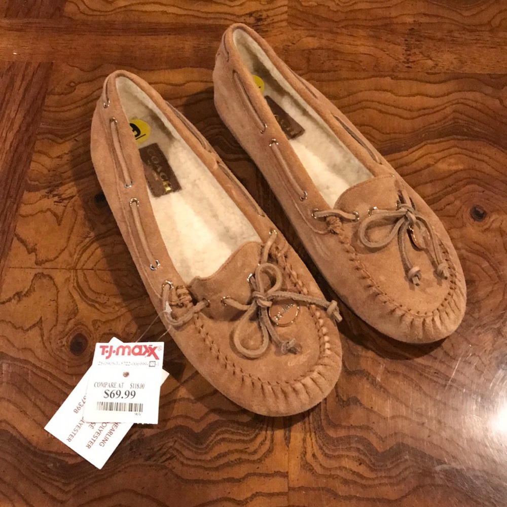 NWT Coach moccasins size 9
